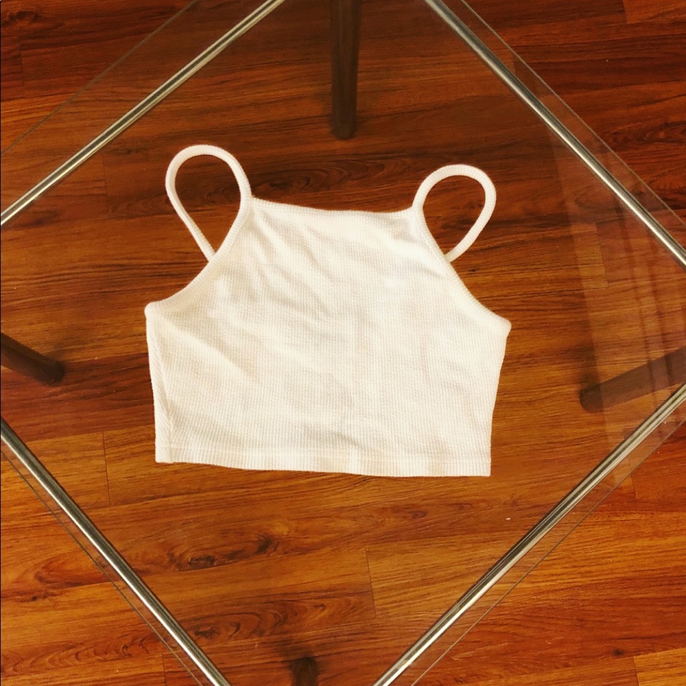 White Crop Top from TopShop Size US4